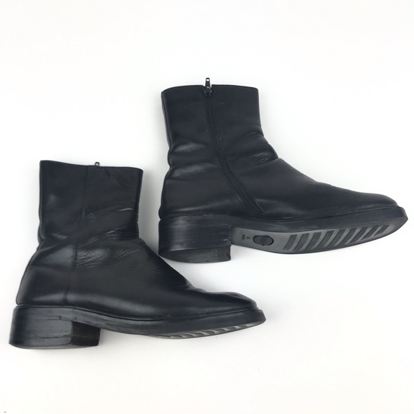 Gucci Mens Zip Black Leather Ankle Boots US Sz 8.5 main image 5